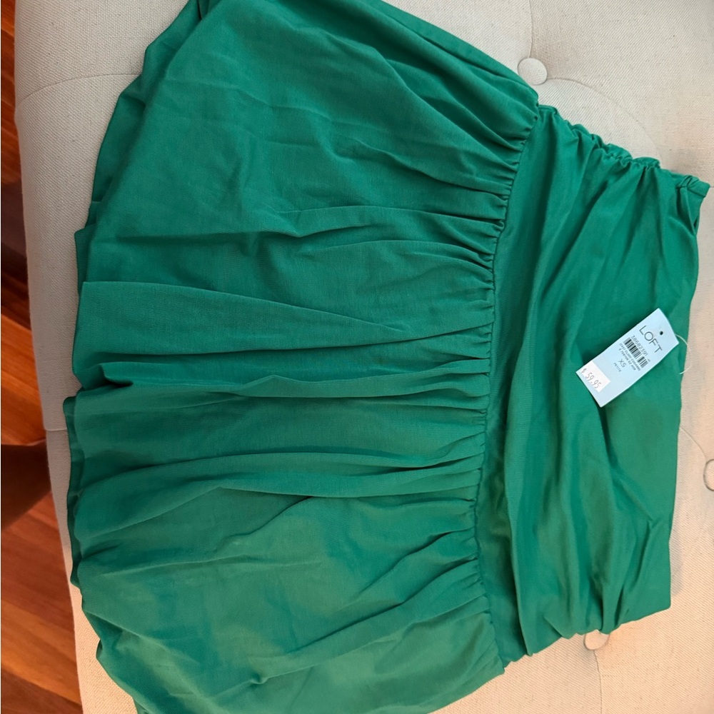 LOFT Vibrant Green Mini Skirt